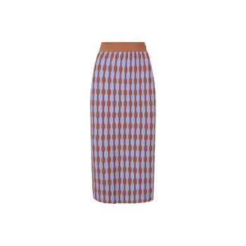 TORY BURCH Bubble Striped Midi Skirt