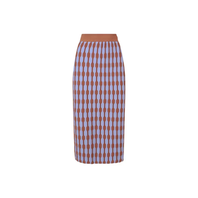 TORY BURCH Bubble Striped Midi Skirt-0