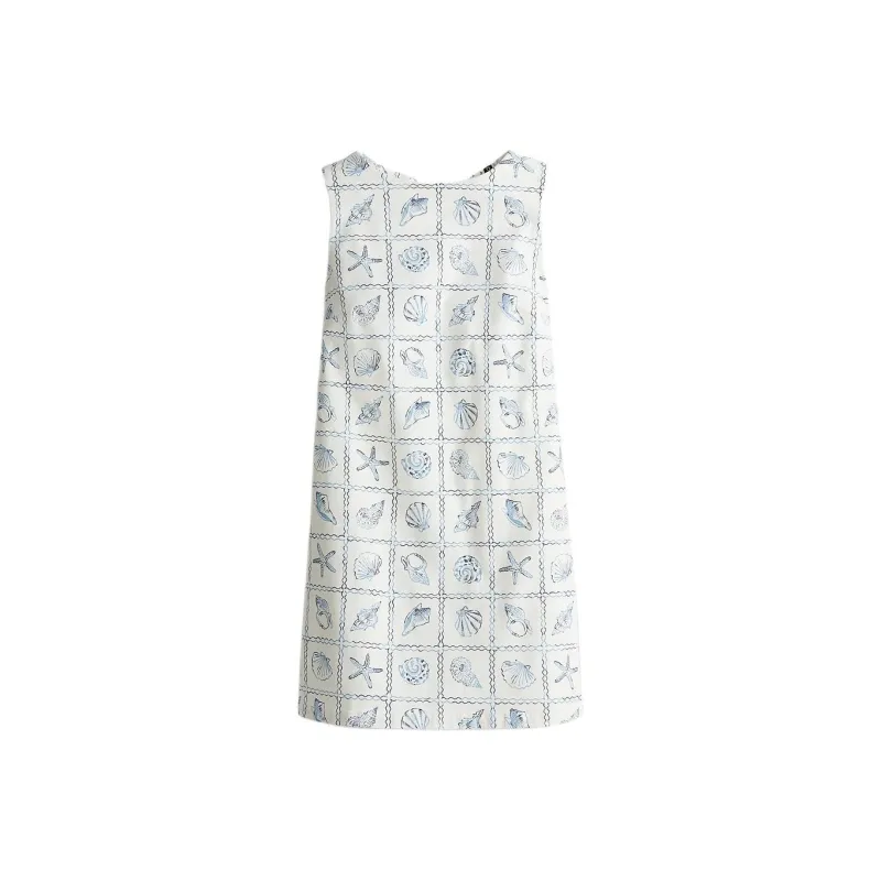 H&M Sleeveless Dress Women's Cream/Shell-0