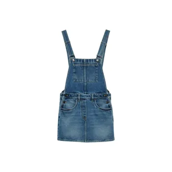 PRADA Denim Bib Mini dress