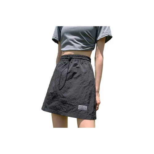 Tonlion Casual Short Skirts Women's Black
