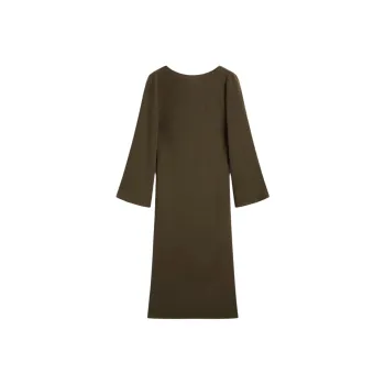 Massimo Dutti Long Sleeved Dresses Women's Green