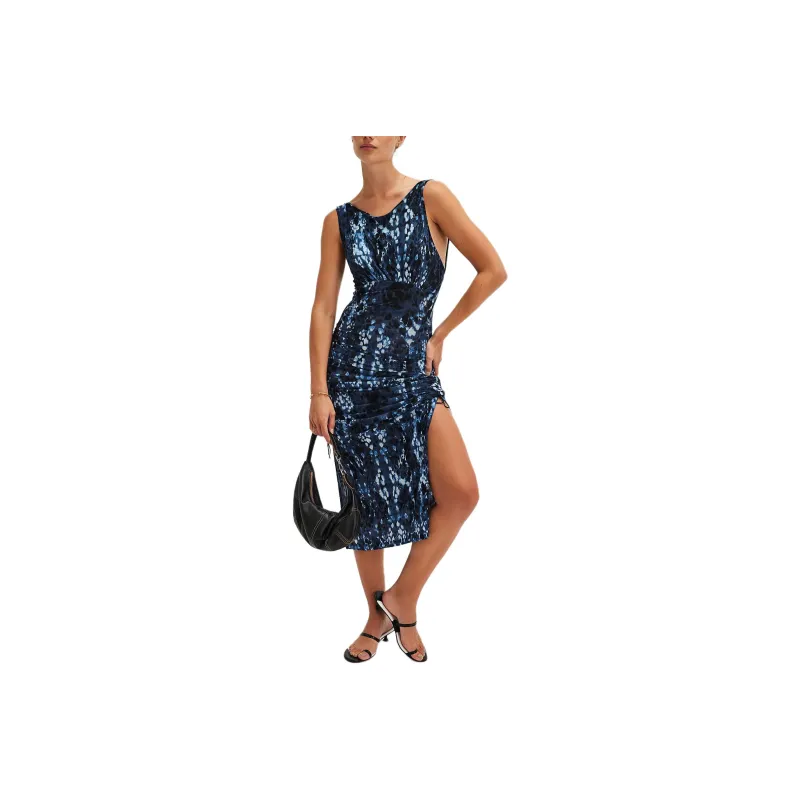 FREE PEOPLE Take Me Away Midi Dress Sleeveless Dress Women's Night Combo-0