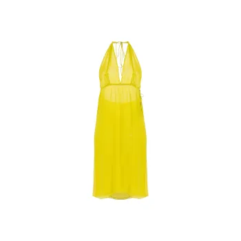 Christopher Esber Halterneck Silk Midi Dress