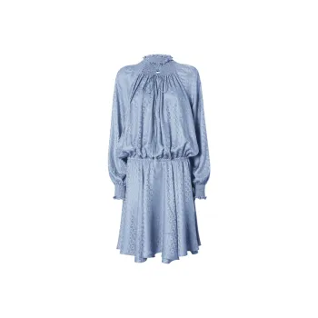 FENDI SS25 Long Sleeved Dress Women's Blue