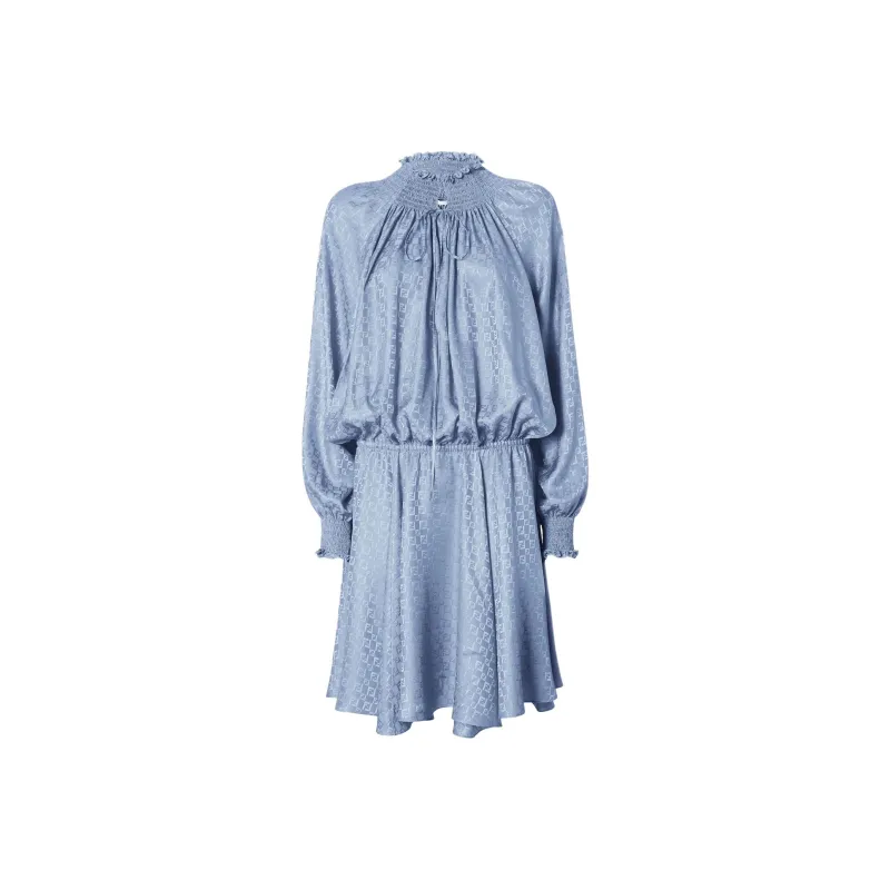 FENDI SS25 Long Sleeved Dress Women's Blue-0
