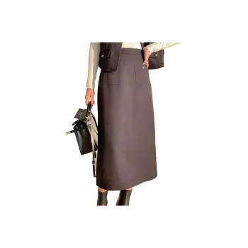 Birthday Casual Long Skirts Women's Black