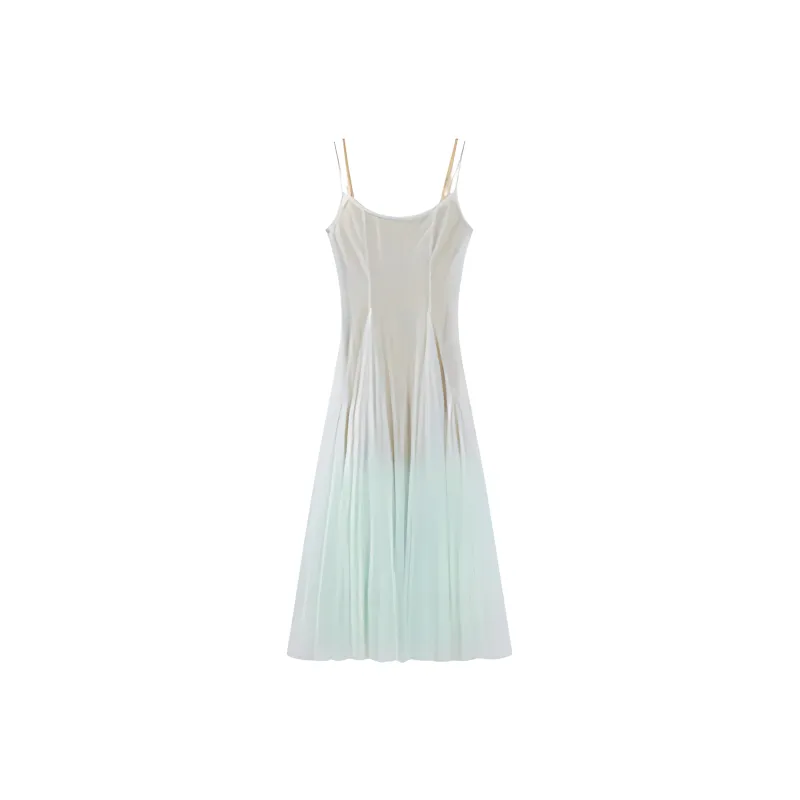 XIAOJUCHUANLI Slip Dress Women's Light Blue-0