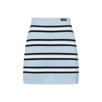 MIU MIU Casual Short Skirts Women's Light Blue