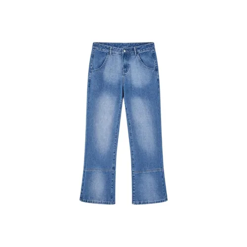 SAPIC OFFICIAL Jeans Unisex Washed Blue