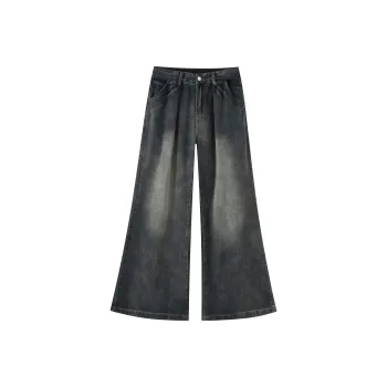 QISENYAR Jeans Unisex Wasteland Blue