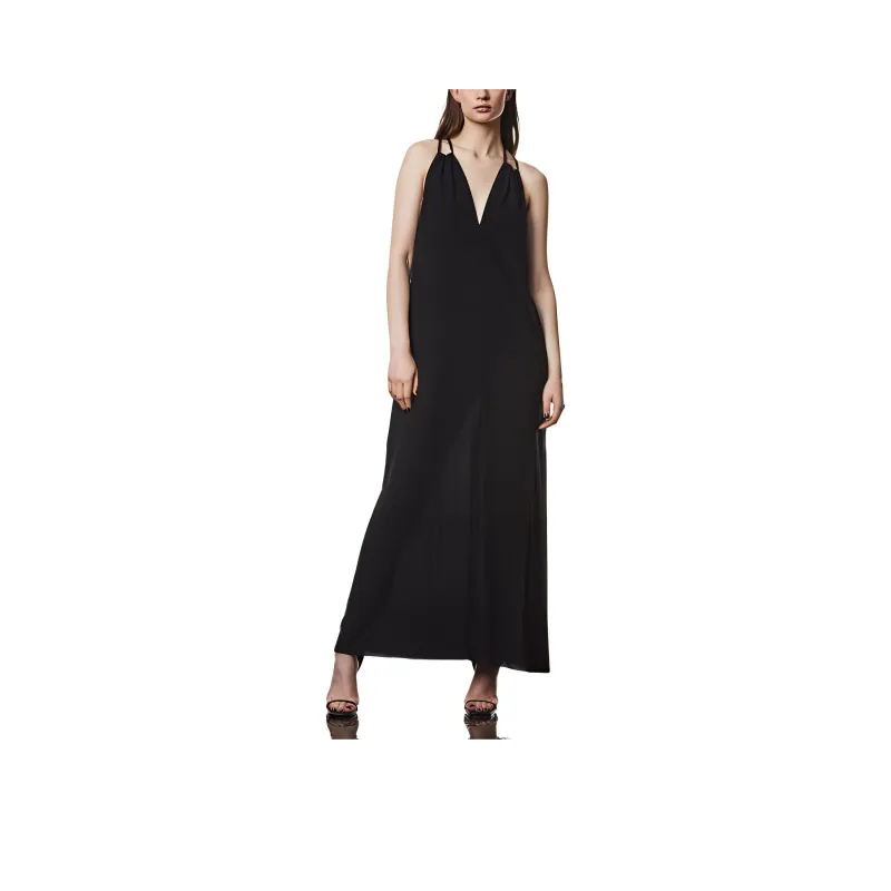 Thom Krom V neck Maxi Dress-0