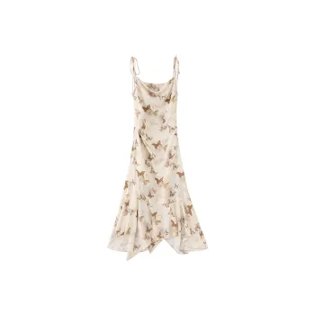 PAZZO Slip Dress Women's Cream Apricot