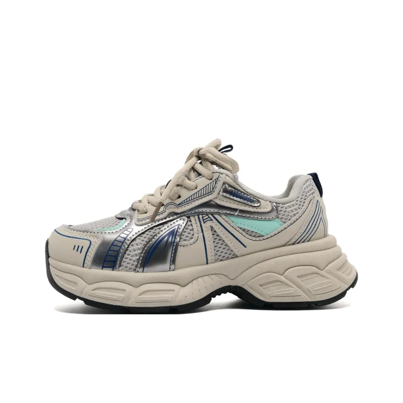 OAOQ Chunky Sneakers Unisex Low Top Blue/White-0