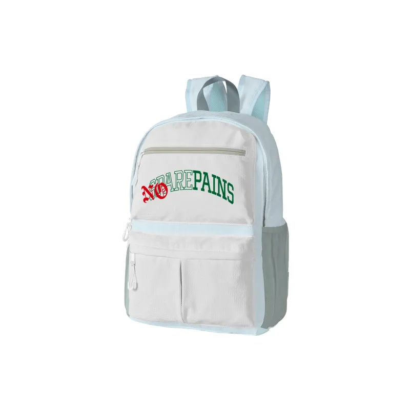 FINITE LOOP Polyester Backpack Regular Unisex Pearl White-4