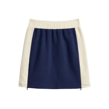 AZEPAM Cropped Skirt Blue White
