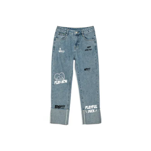 B.Duck Jeans Women's Blue