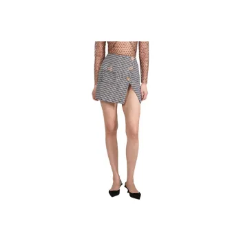 Self portrait Casual Short Skirts Women's Gray