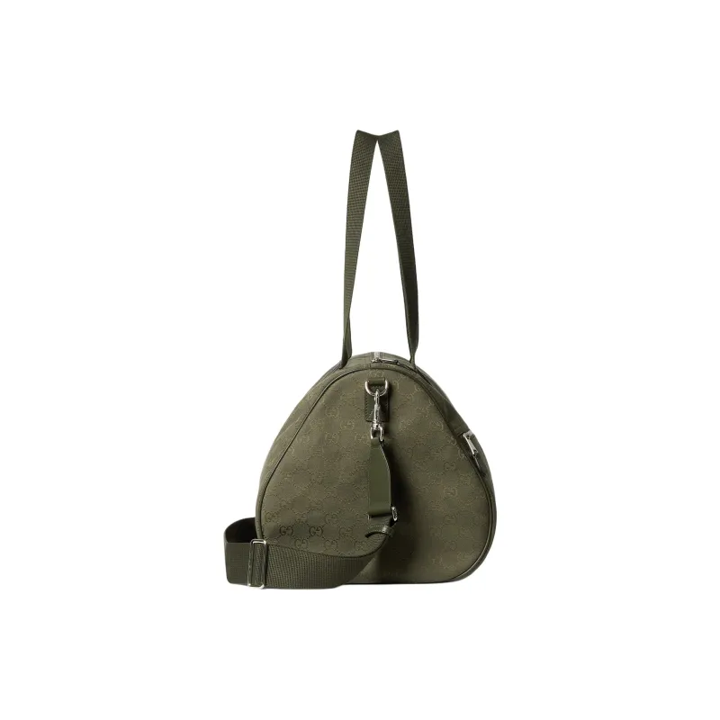GUCCI GG Canvas Travel Bag Men's Forest Green-2