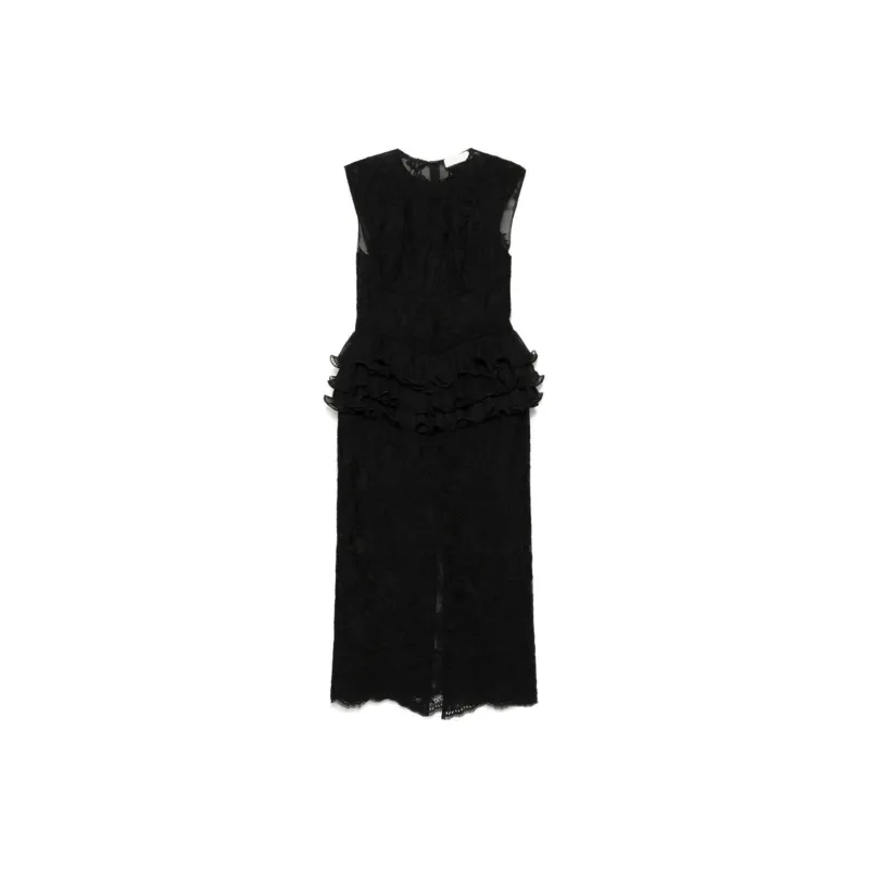 Zimmermann Crush Lace Frill Dress-0