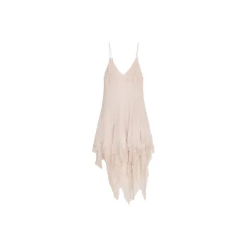 ZARA Slip Dress Women's Light Pink