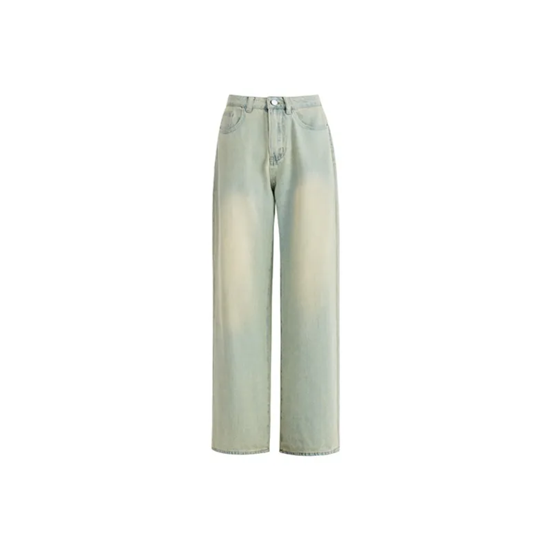 Wen Shan Jeans Women's Washed Color-0