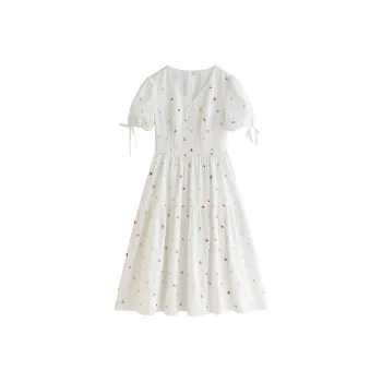 Inman Long Sleeved Dress Women's Pearl White
