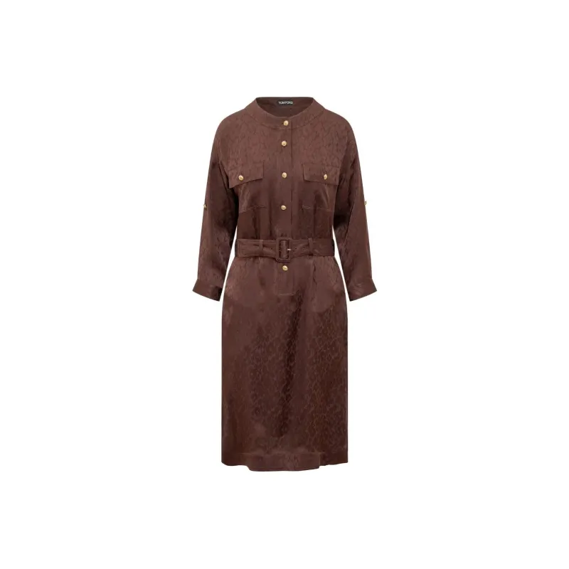 TOM FORD Belted Shirt Dress-0