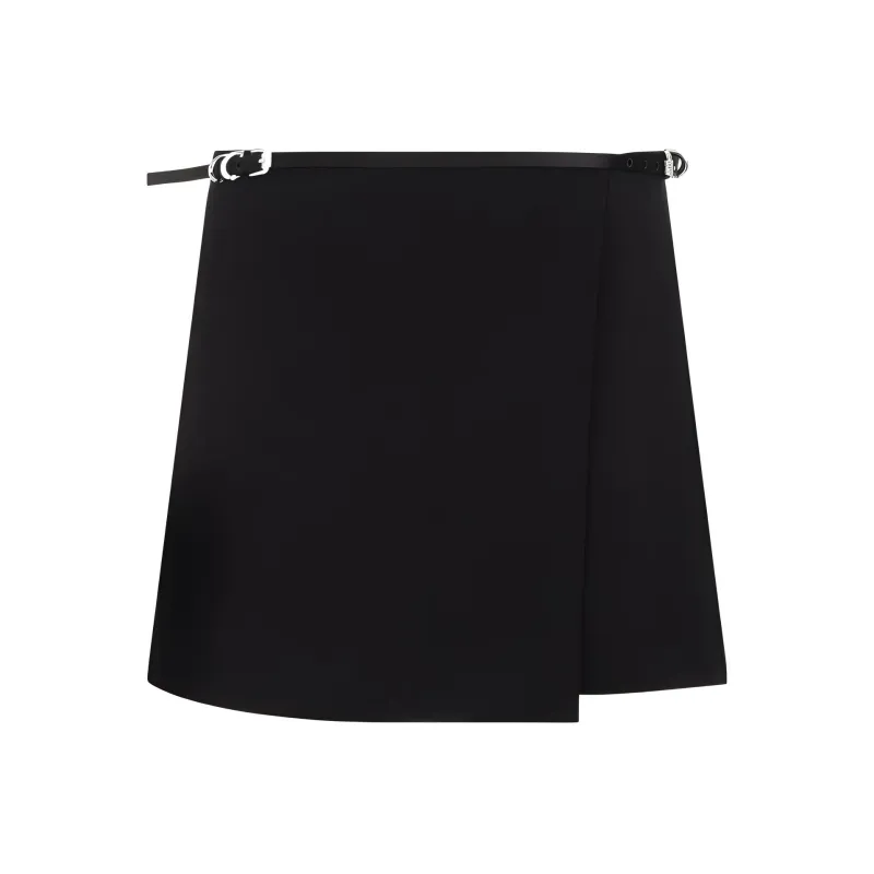 Givenchy Belted Wrap Mini Skirt-0