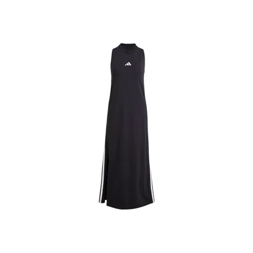 Adidas Free Shipping With AdiClub Essentials 3 Stripes Long Racerback Dress