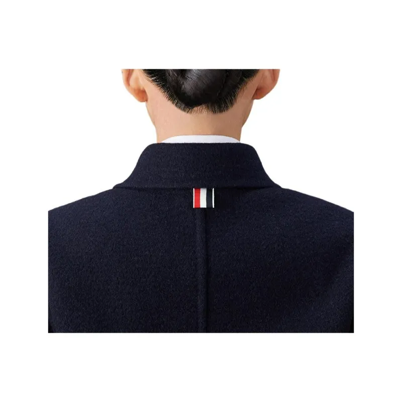 THOM BROWNE RWB striped Shearling collar Jacket-4