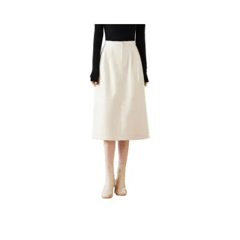 Itisf4 Casual Long Skirt Women's Ecru