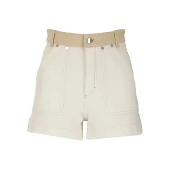 Chloe Denim Shorts Women's White