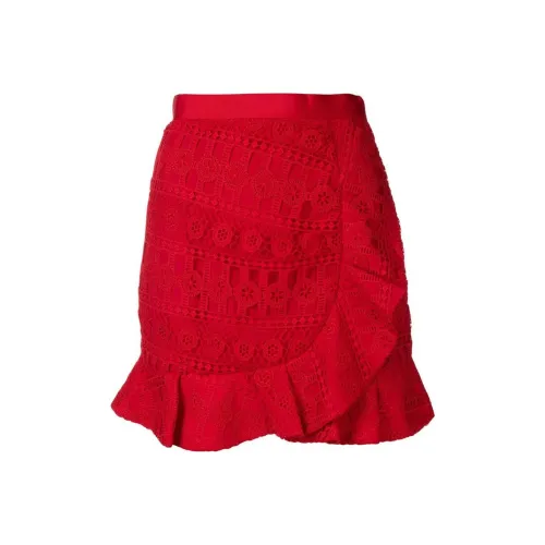 Self portrait Asymmetric Ruffled Dress