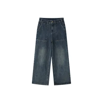 ZHOUMIAO Jeans Women's Dark Blue