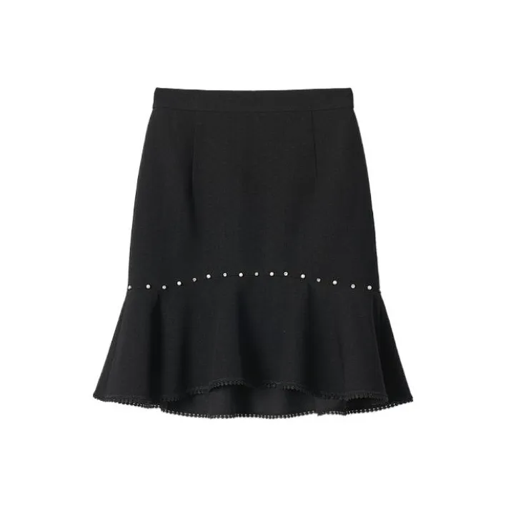 YINER GoodLand Casual Short Skirts Women's Black-0