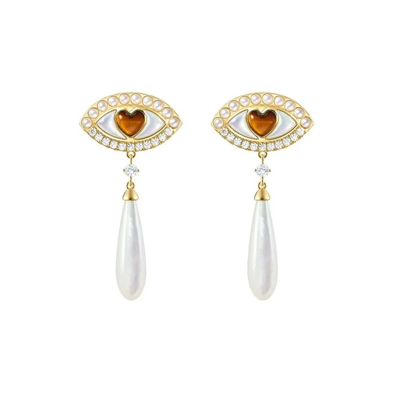 Lola Rose Tiger's Eye Stone Earrings Women's-0