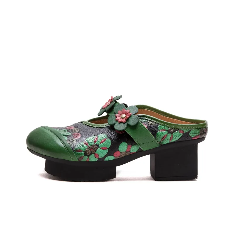 Jay Rubber Sole Closed Toe Slippers Women's-0
