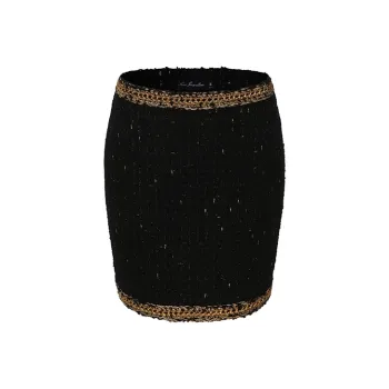 NANA JACQUELINE Casual Short Skirts Women's Black/Gold