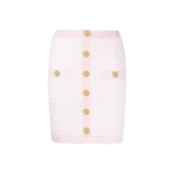 BALMAIN Casual Short Skirts Women's Pink