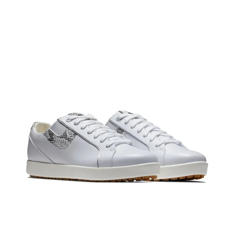 FOOTJOY Links Anti Slip Wear Resistant Low Top Golf Shoes Women's White-2