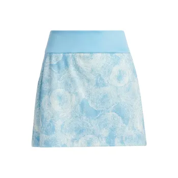 Adidas Ultimate365 Printed Skort Casual Short Skirts Women's Half Blue