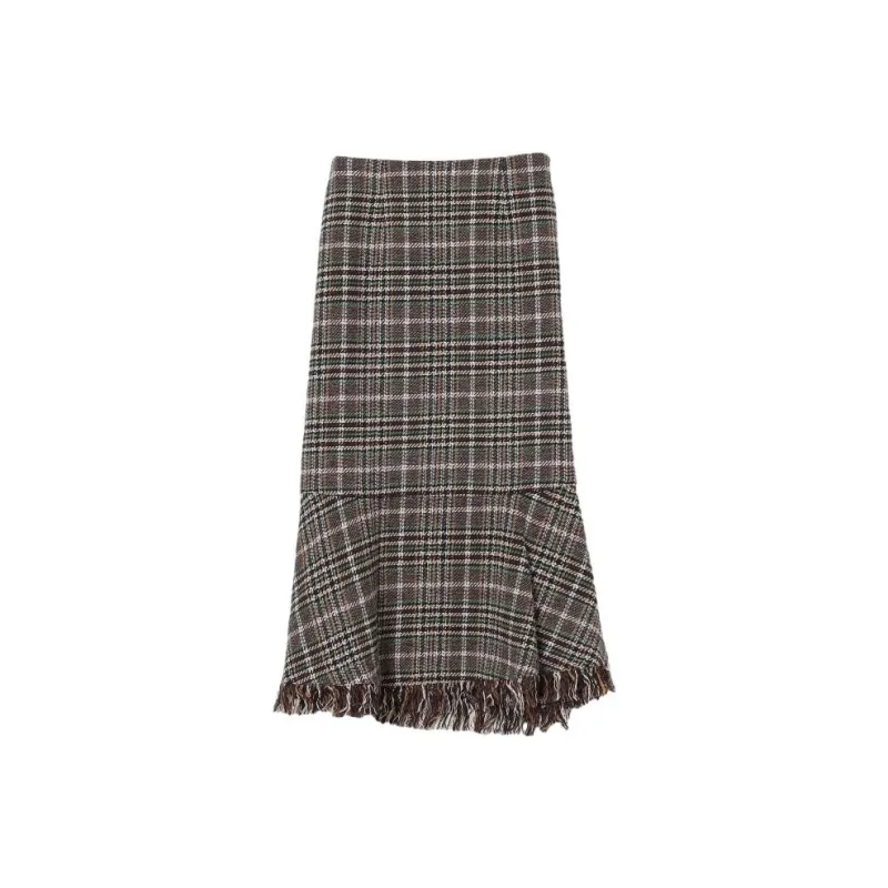 Beams Casual Long Skirt Women's Green-0