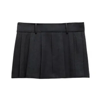 ZARA Casual Short Skirts Women's Zebra Print Gray
