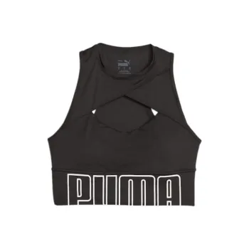 PUMA FIT MOVE Fashion Women's Longline Training Bra Sports Underwear Women's Black