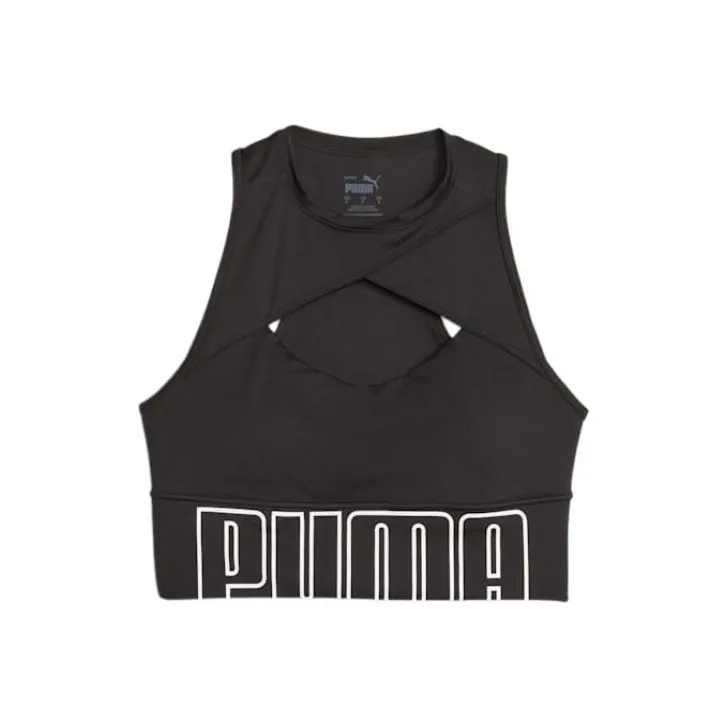 PUMA FIT MOVE Fashion Women's Longline Training Bra Sports Underwear Women's Black-0