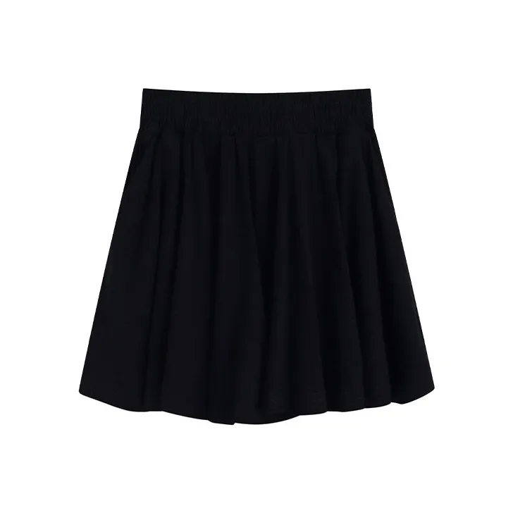 Garbege Casual Short Skirts Women's Black-0