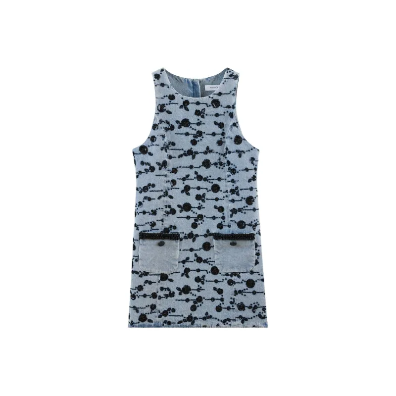 NancyCavally Sleeveless Dress Women's Blue-0
