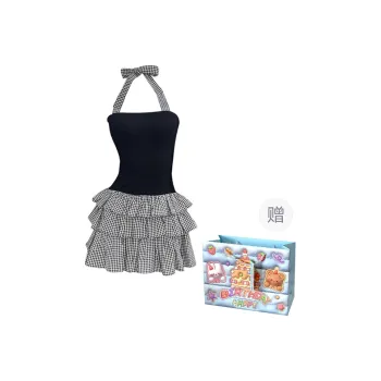 QUIET ANGEL Slip Dresses Women's Halter Dress Shopping Bag