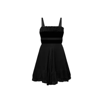 LOUIS VUITTON Sleeveless Dress Women's Black